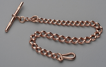 Antique 9 Carat Rose Gold Albert Chain Bracelet